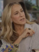 And Just Like That Carrie Bradshaw Check Shirt