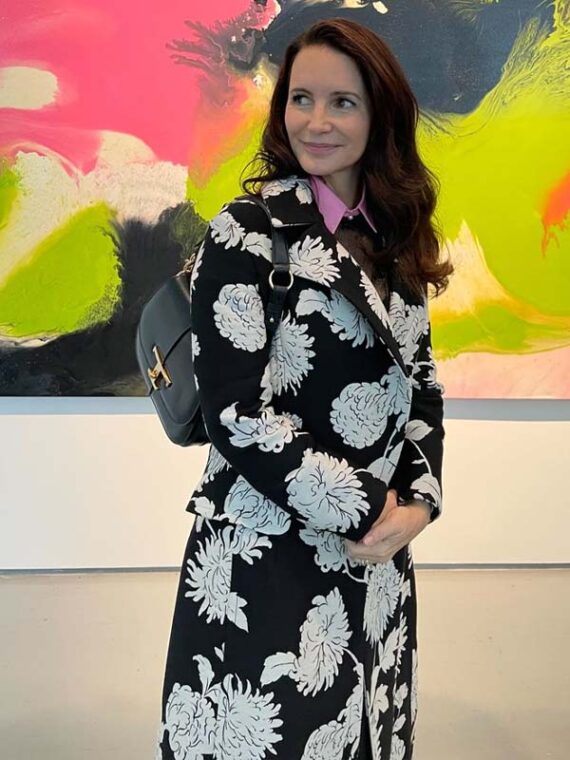 And Just Like That S02 Kristin Davis Floral Trench Coat