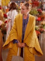 And Just Like That S02 Sarah Jessica Parker Yellow Scalloped Coat