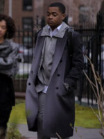 Power Book II Ghost S03 Tariq St. Patrick Gray Trench Coat