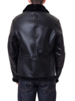 Men’s Sheepskin B3 Jacket In Black