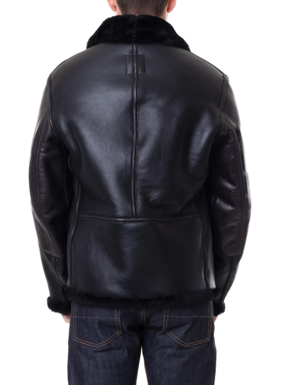 Men’s Sheepskin B3 Jacket In Black