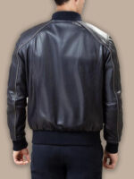Men Black Bomber Jacket