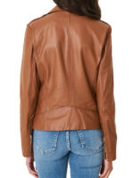 Womens Brown Motorcycle Jacket
