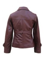 Peggy Brown Leather Jacket