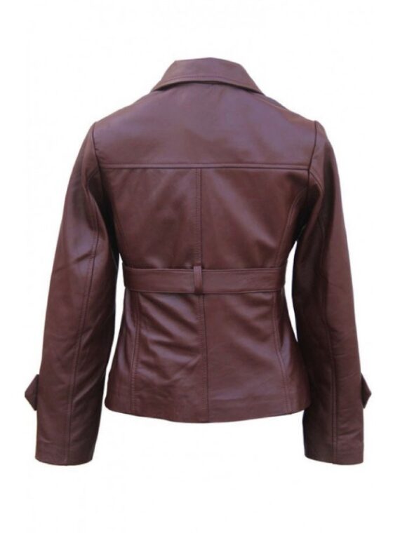 Peggy Brown Leather Jacket