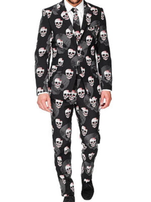 Halloween 2023 Skulleton Printed Suit