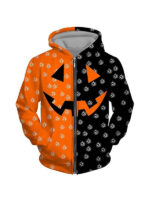 Halloween 2023 Orange & Black Pumpkin Tracksuit