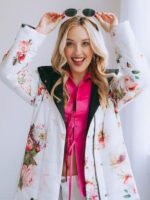 Love Is Blind S04 Chelsea Griffin Floral Puffer Coat