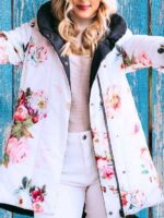 Love Is Blind S04 Chelsea Griffin Floral Puffer Coat