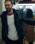 The Bear Ebon Moss-Bachrach Bomber Leather Jacket