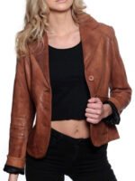 Womens Leather Coat