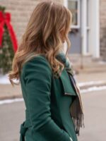 Christmas By Design 2023 Rebecca Dalton Belted Green Coat