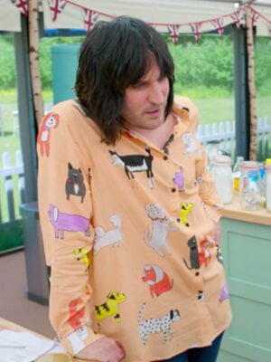 Bake Off Noel Fielding Print Dog Shirt