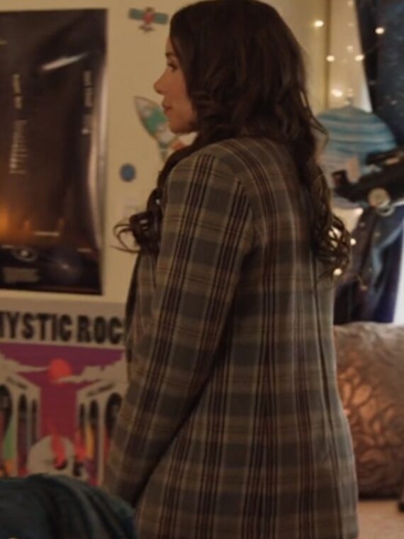 Under The Christmas Sky 2023 Jessica Parker Kennedy Plaid Blazer