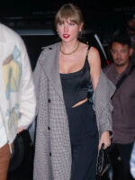SNL Taylor Swift Eagles Game Plaid Coat