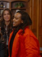 Winter House S03 Jordan Emanuel Red Belted Puffer Jacket