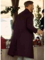 Mom’s Christmas Boyfriend 2023 Anthony Bewlz Maroon Coat