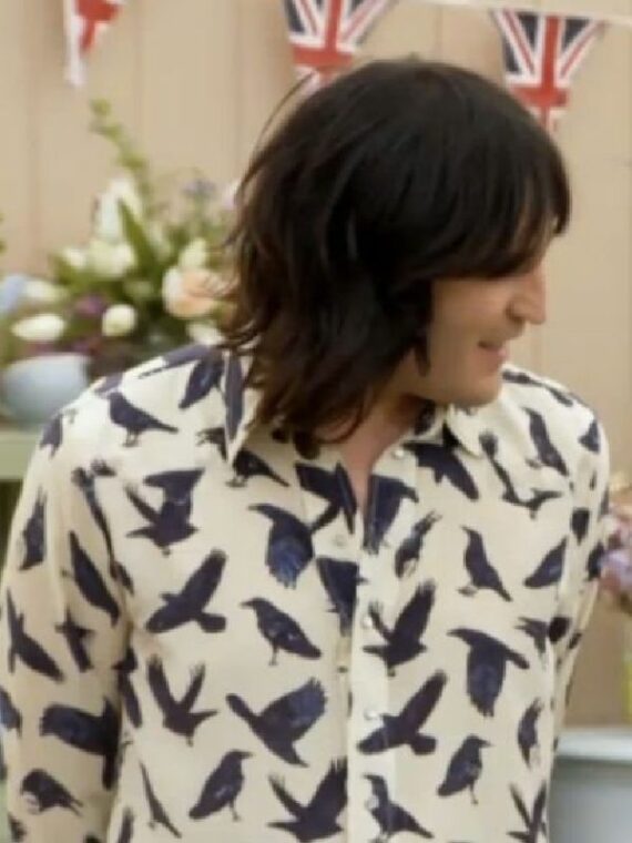Bake Off Noel Fielding Bird Printed Shirt