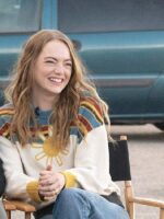 The Curse 2023 Emma Stone Striped Sweater