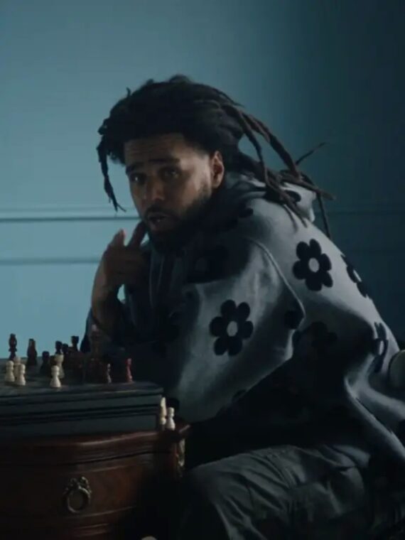 J. Cole First Person Shooter Flower Hoodie