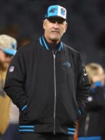 Frank Reich Carolina Panthers Bomber Jacket
