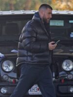 Travis Kelce Black Puffer Jacket