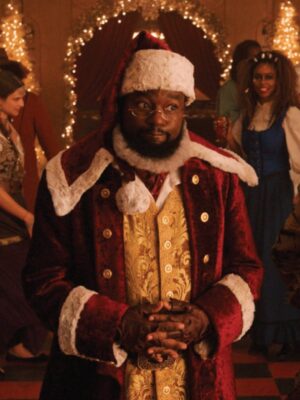 Lil Rel Howery Through the Snow 2023 Santa Claus Velvet Coat