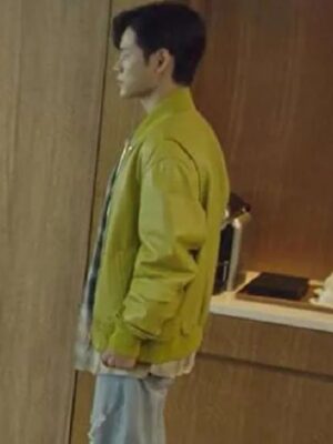 Lim Ryung-gu TV-Series Tomorrow Ji-On Yoon Green Leather Jacket