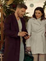 Mom’s Christmas Boyfriend 2023 Anthony Bewlz Maroon Coat