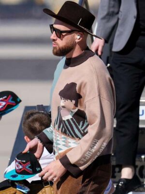 NFL Player Travis Kelce Chess Sweater