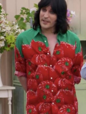 The Great British Bake Off Noel Fielding Tomato Print Shirt