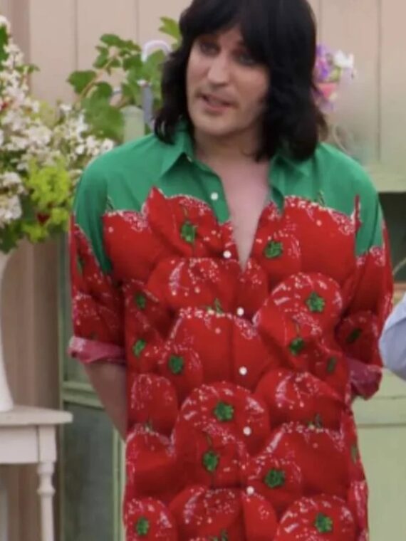 The Great British Bake Off Noel Fielding Tomato Print Shirt