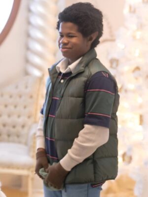 Noel TV-Series The Santa Clauses S02 Devin Bright Green Puffer Vest