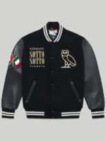 OVO Sotto Sotto Black Varsity Jacket