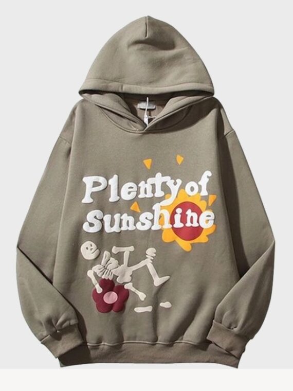 Plenty Of Sunshine Grey Pullover Hoodie