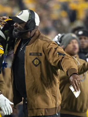 Steeler Tomlins Bomber Brown Jacket