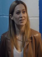 Shoresy S02 Camille Sullivan Brown Leather Coat