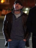 Shoresy S02 Terry Ryan Brown Leather Coat