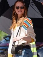 The Curse 2023 Emma Stone Striped Sweater