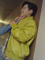 Tomorrow Ji-On Yoon Green Leather Jacket