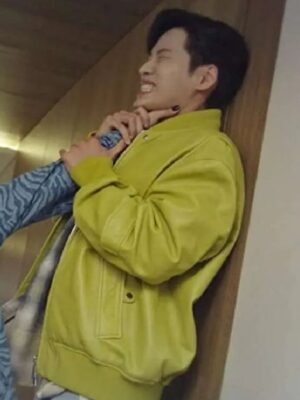 Tomorrow Ji-On Yoon Green Leather Jacket