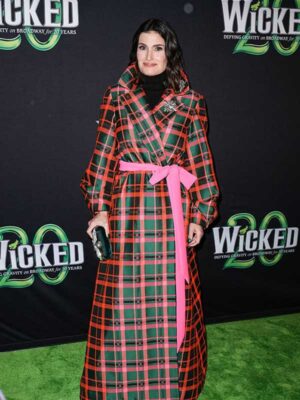 Wicked Idina Menzel Plaid Coat