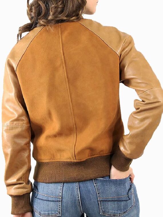 Suede Leather Varsity Jacket