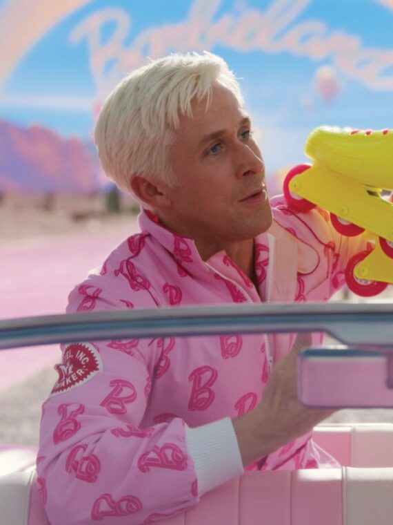 Barbie 2023 Ryan Gosling Pink Tracksuit