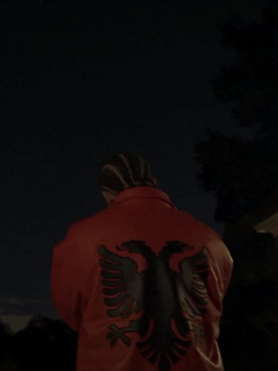 Drake Polar Opposites Red Leather Jacket