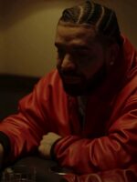 Drake Polar Opposites Red Leather Jacket