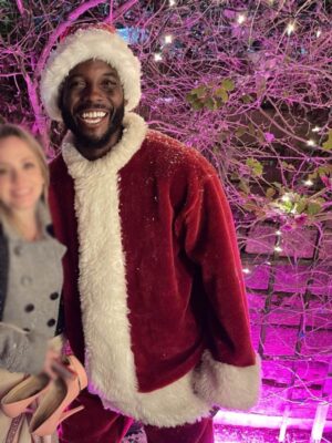 Holiday Twist 2023 Blake Leeper Red Christmas Coat
