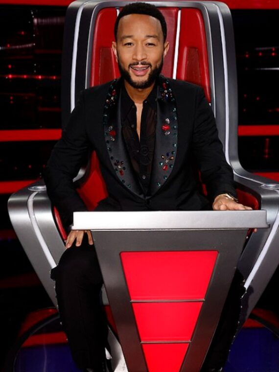 John Legend The Voice Black Suit