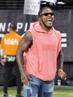 Josh Jacobs Dior Oversized Sleeveless Hooded Sweatshirt